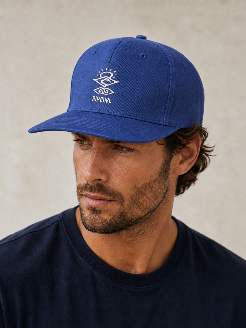 Rip Curl Flex Fit Navy Embroidered Logo Hat